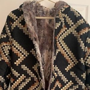 Never worn festival reversible coat